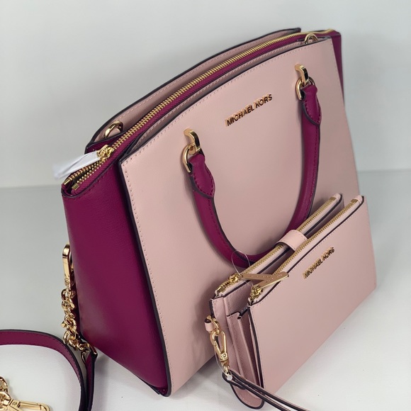 NWT Michael Kors Ellis Satchel & Wallet Set - Picture 2 of 8